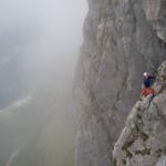 Nebel zieht auf Mario Walder am Avostanispfeiler - Fotocredit: Mario Walder