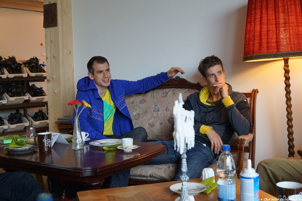 Zusammen mit Lukas Ennemoser und Alfons Dornauer im Café Kraft